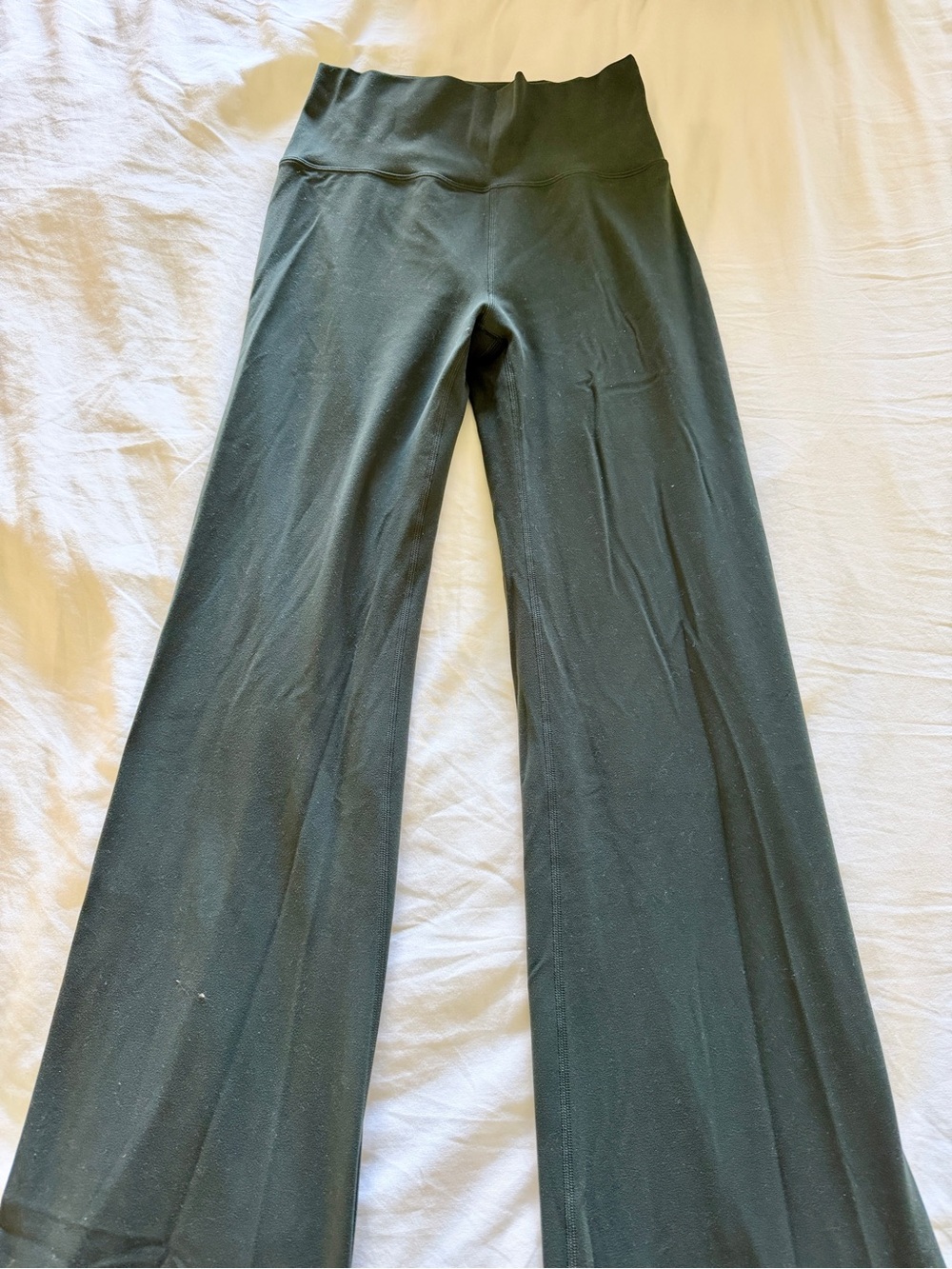 Vuori Wide Leg Ponte Pants in Dark Green